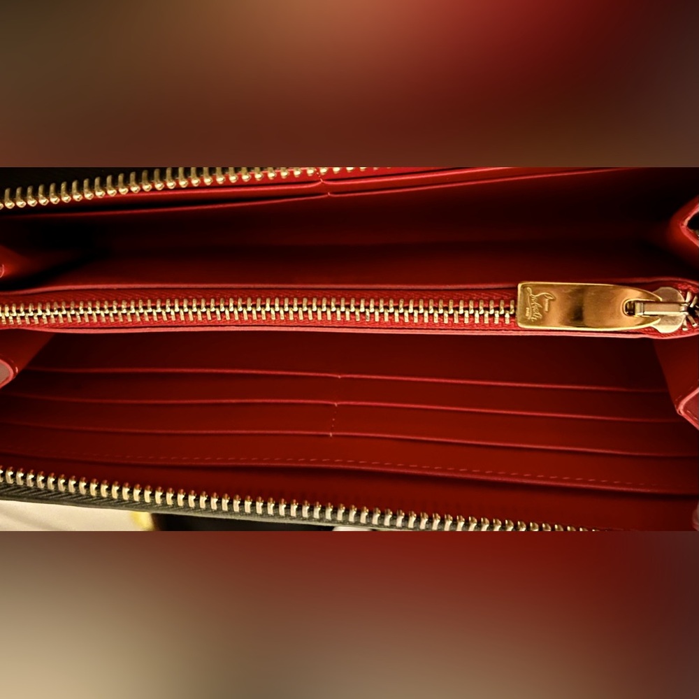 Christian Louboutin Rare Gold Panettone Zip Around Wallet Full Inclusion LN - Picture 7 of 12